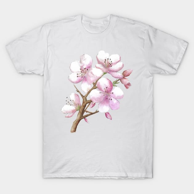 Japanese cherry blossom T-Shirt by Kunst und Kreatives